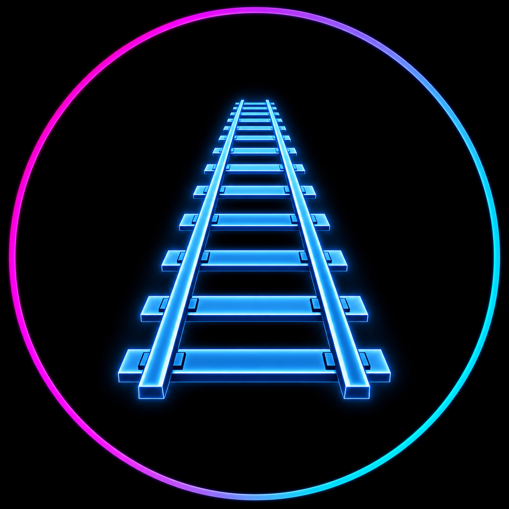 Railroad tracks icon