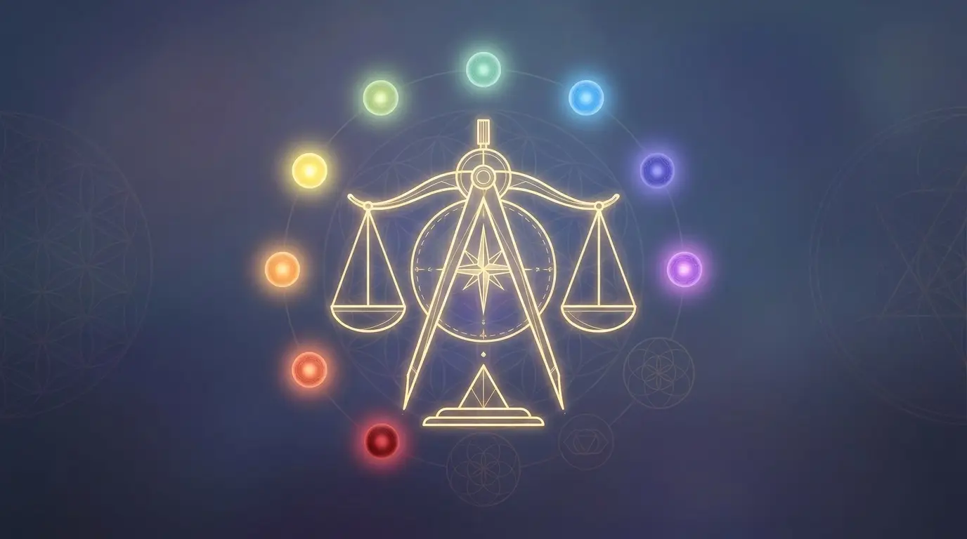 Die 7 Chakren als leuchtende Energiezentren – Chakra-Test Symbolbild