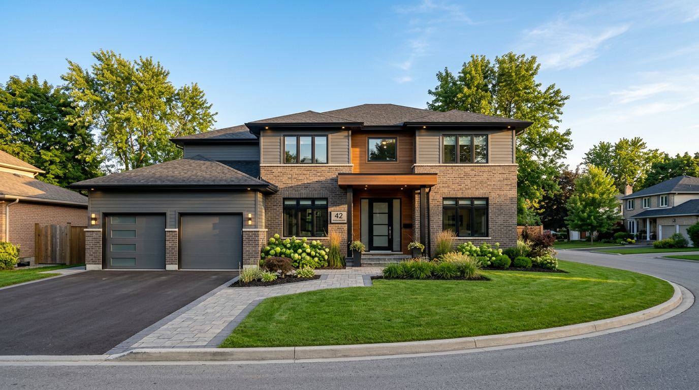Beautifully renovated home exterior