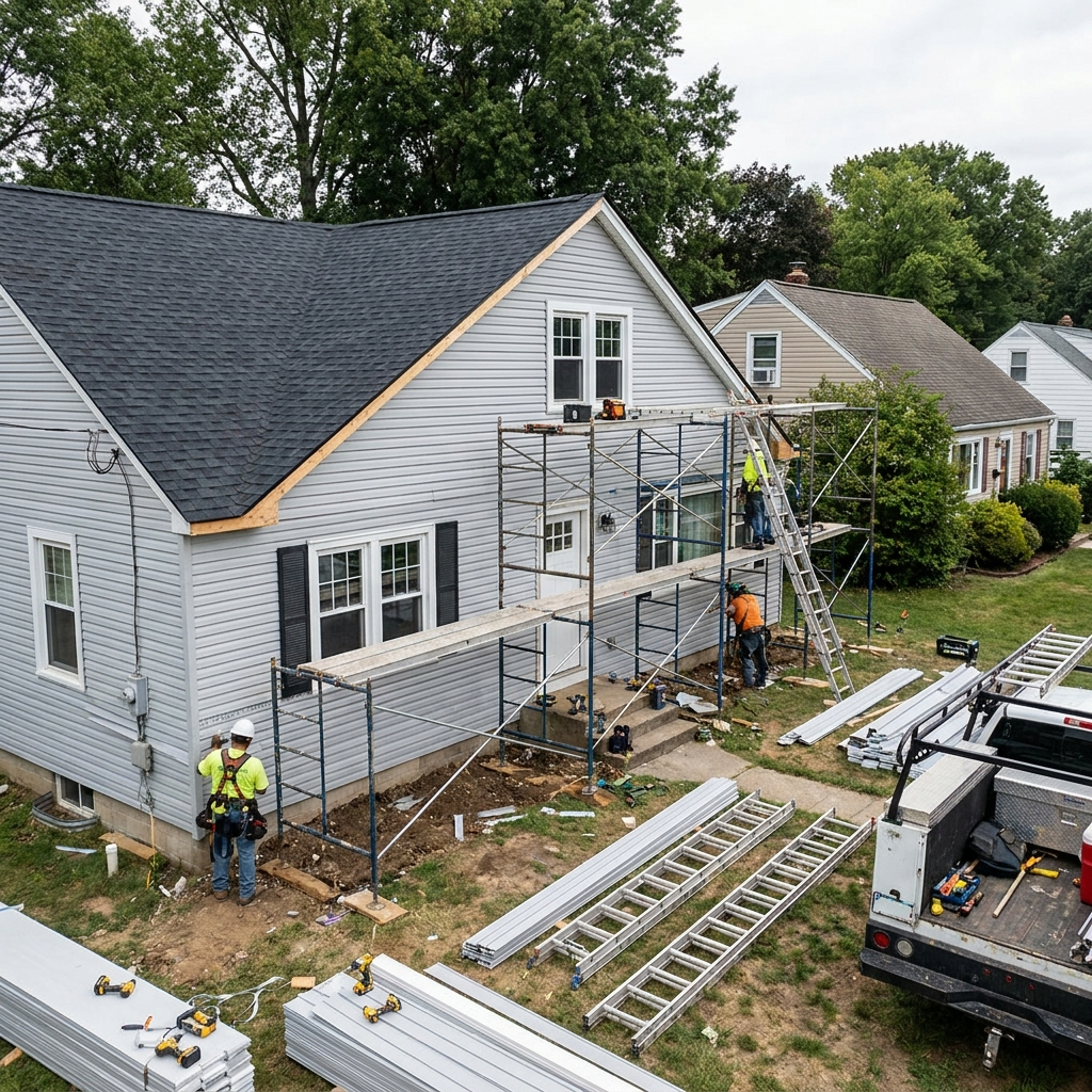 Exterior siding renovation