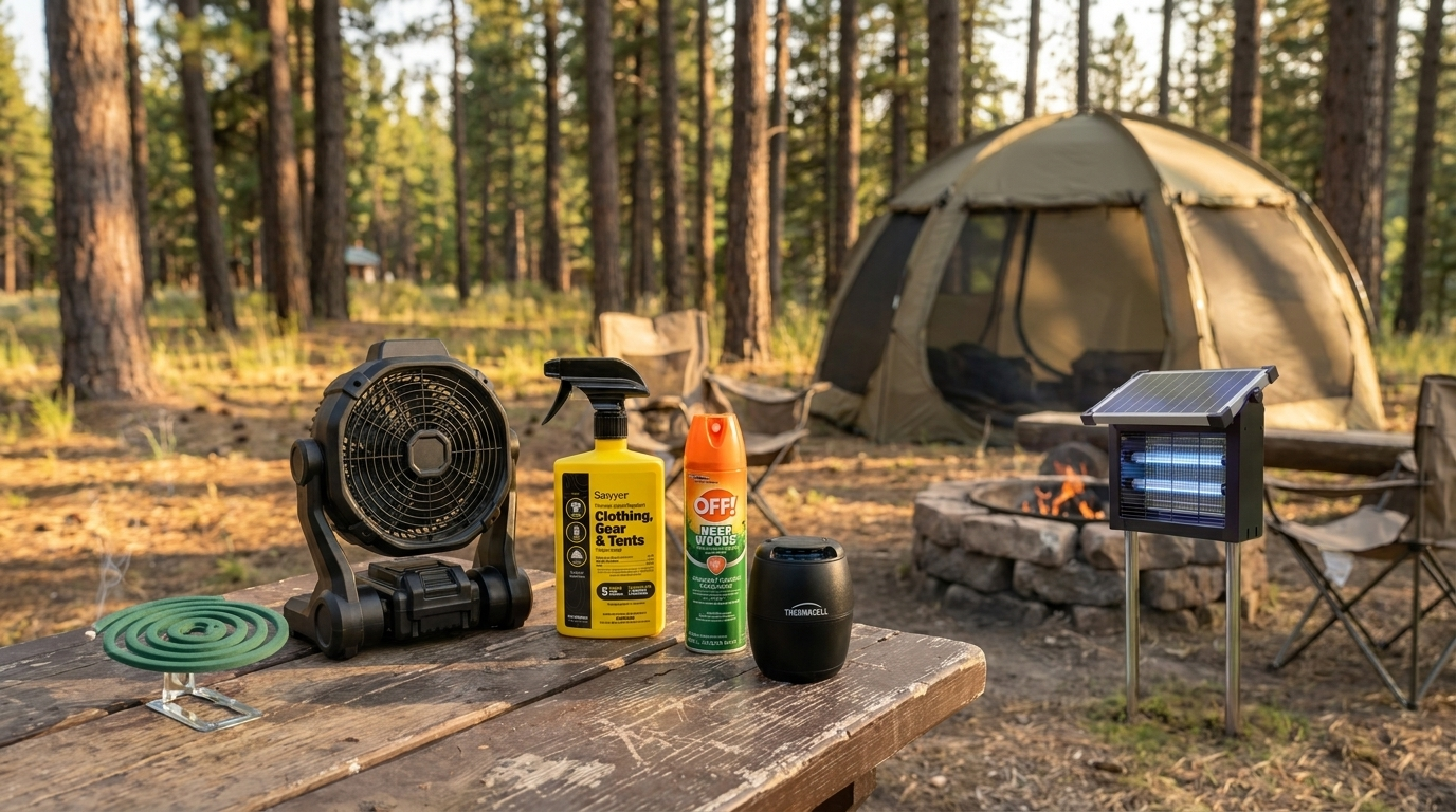 All 7 mosquito solutions tested at a US forest campsite
