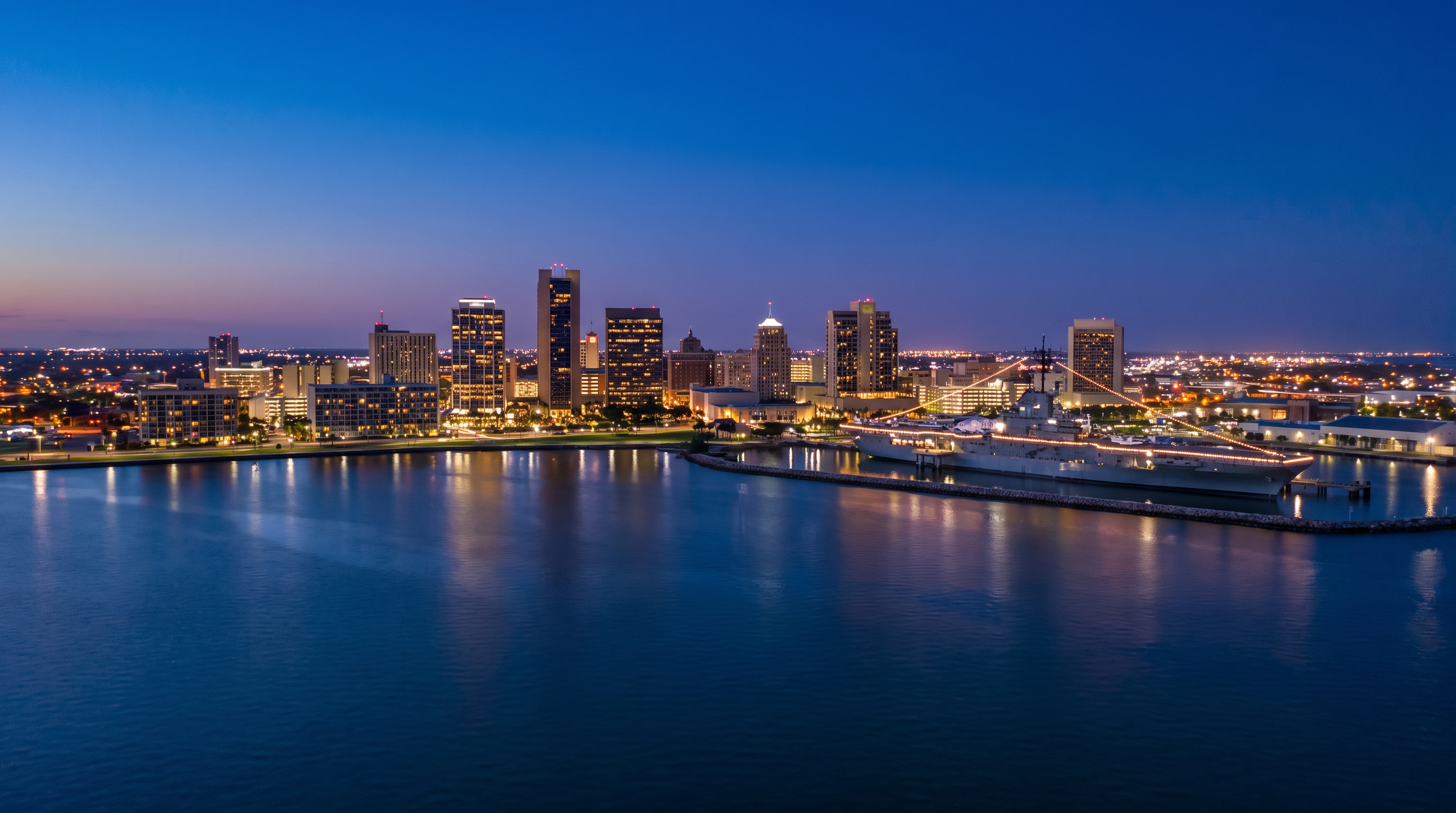 Corpus Christi, TX skyline