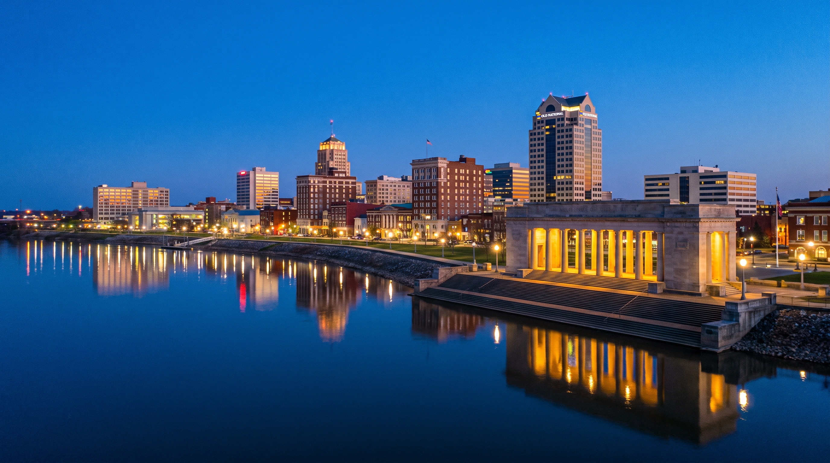 Evansville, IN skyline