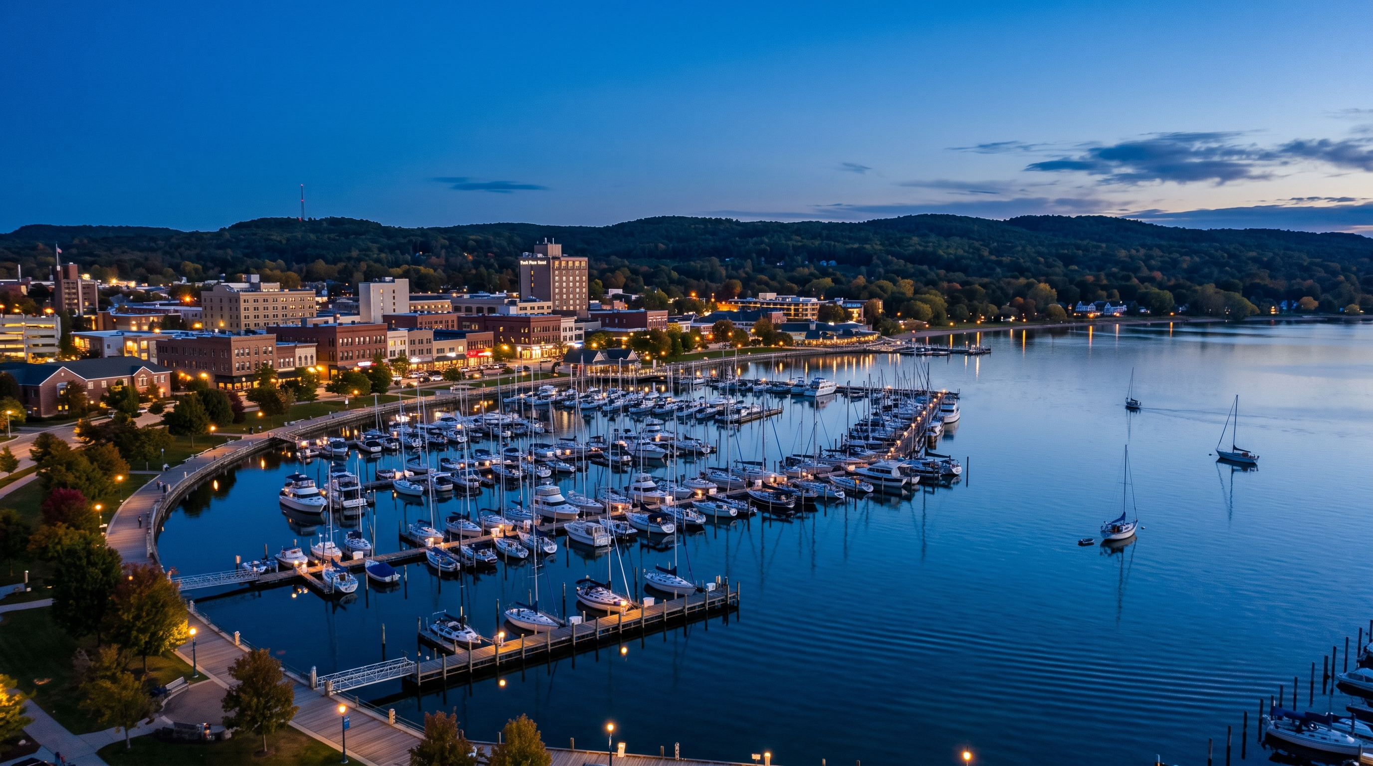 Traverse City, MI skyline
