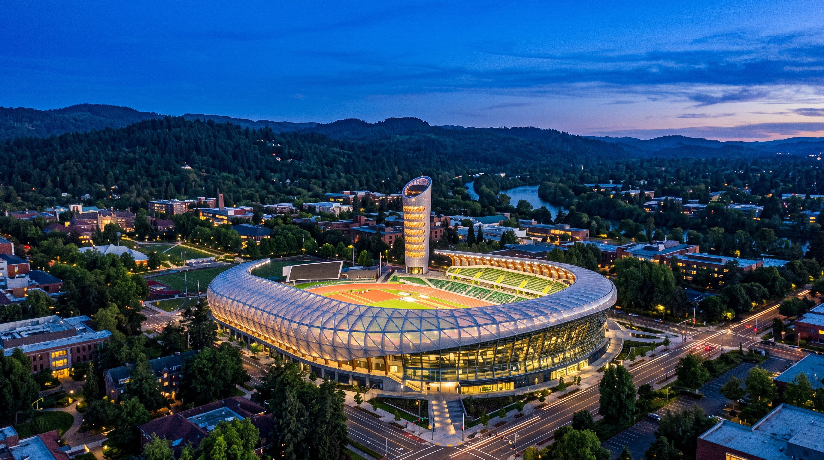Eugene, OR skyline