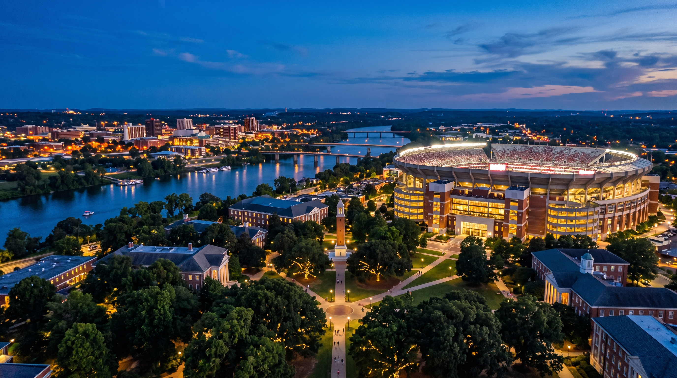 Tuscaloosa, AL skyline