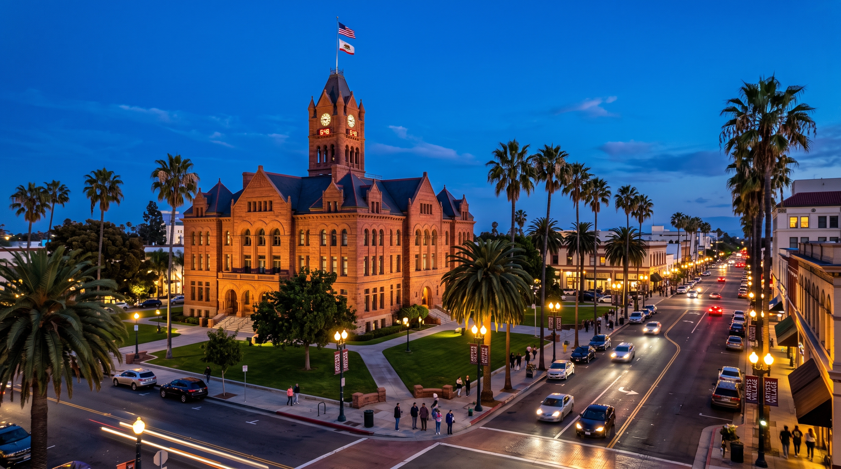Santa Ana, CA skyline
