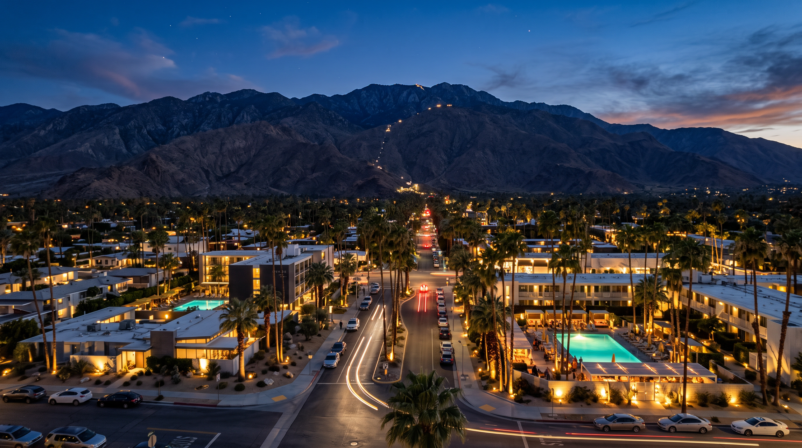 Palm Springs, CA skyline