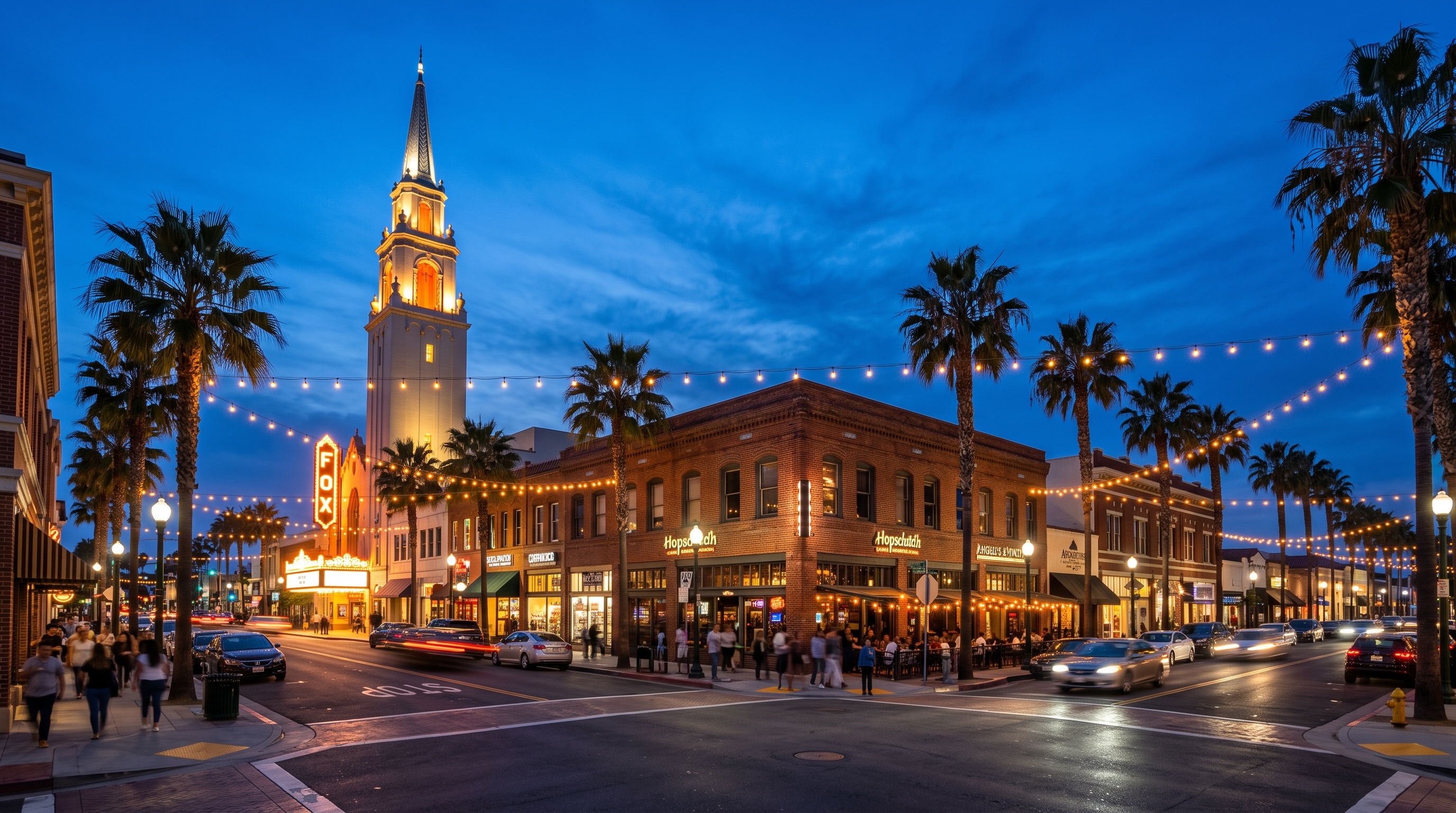 Fullerton, CA skyline
