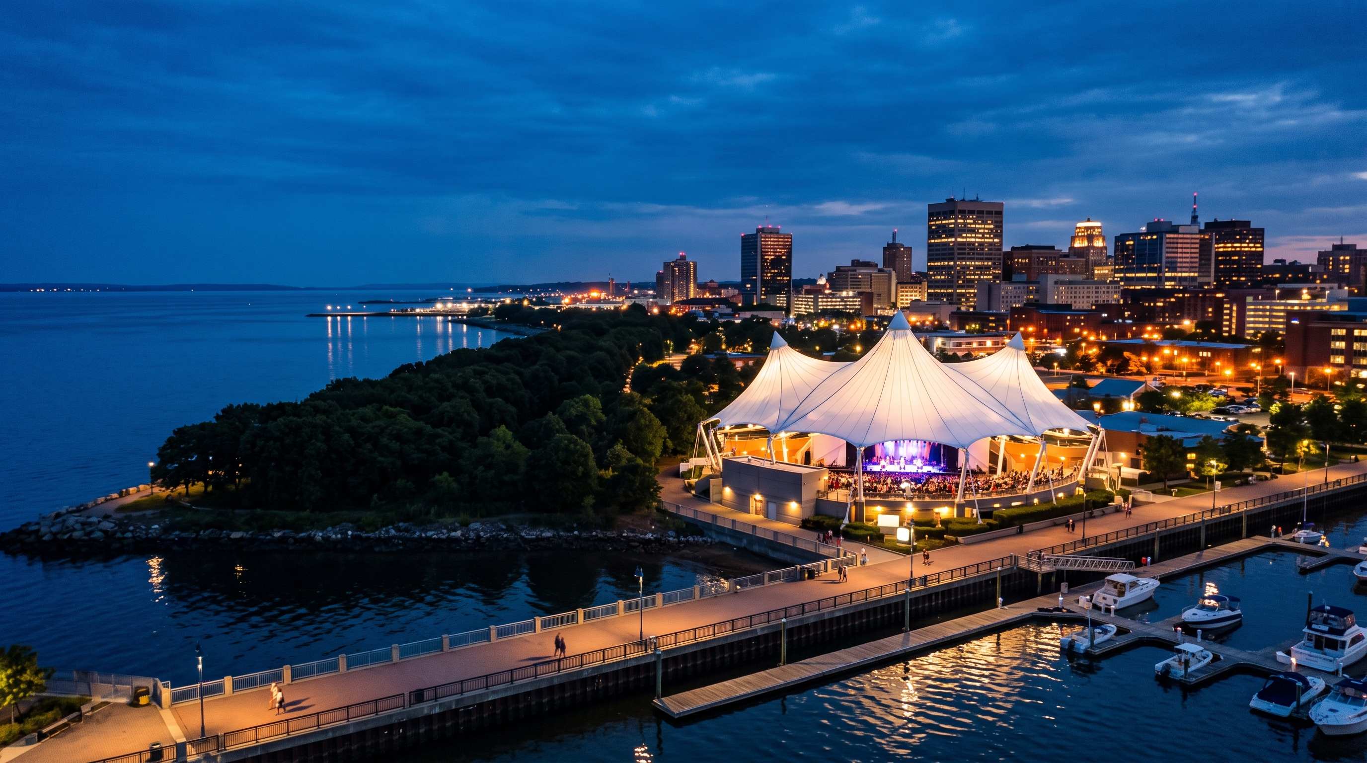 Bridgeport, CT skyline