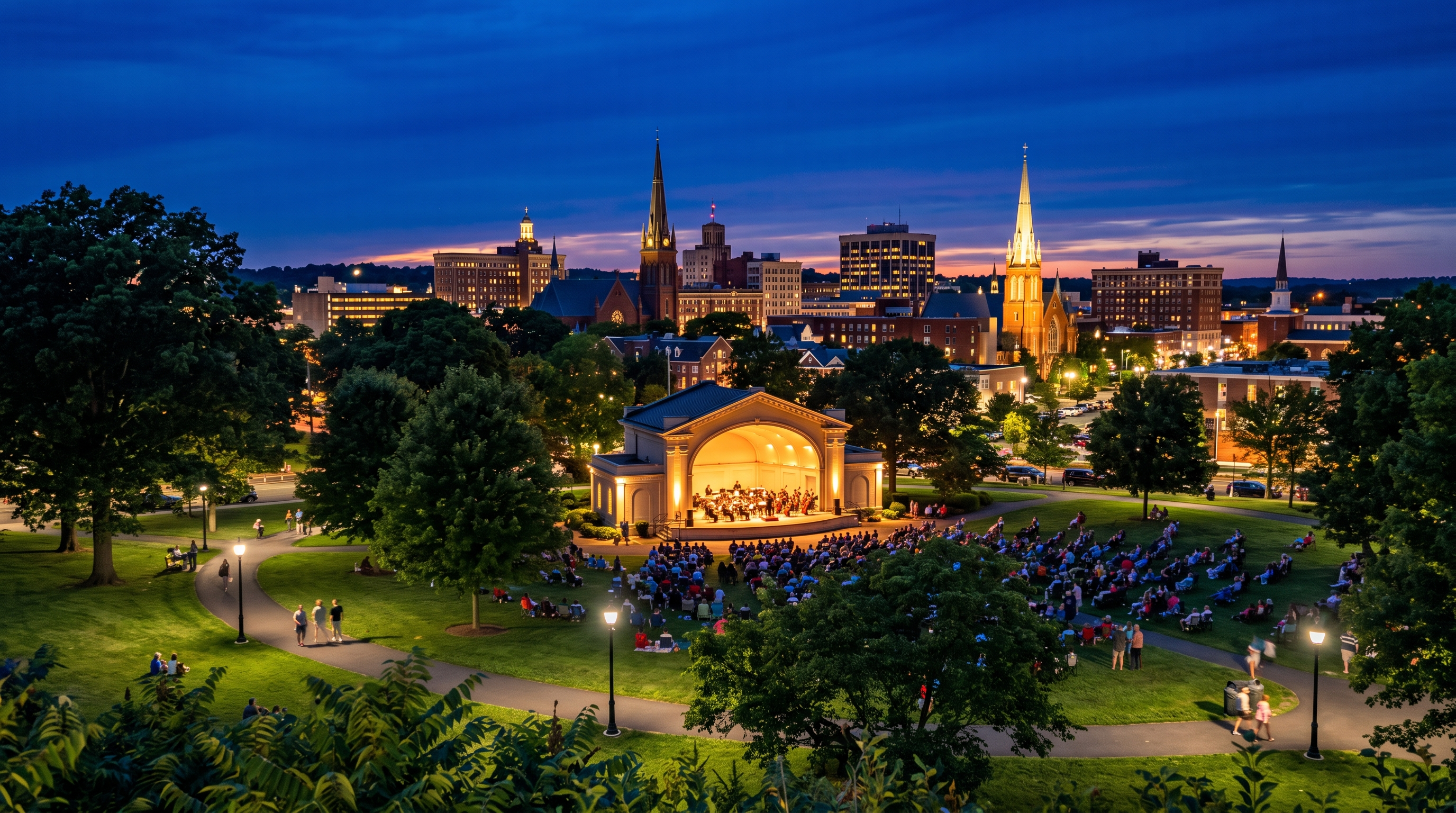New Britain, CT skyline