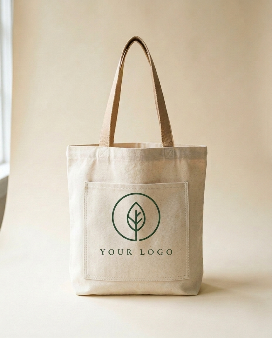 Tote with front pocket added