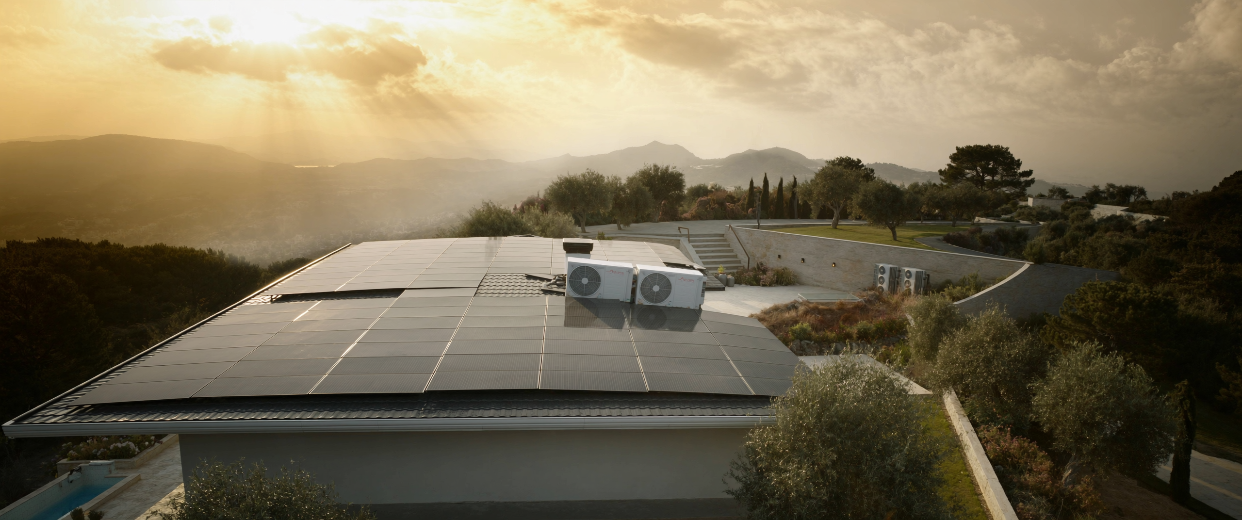 Solar ve ısı pompası bütünleşik akıllı ev sistemi