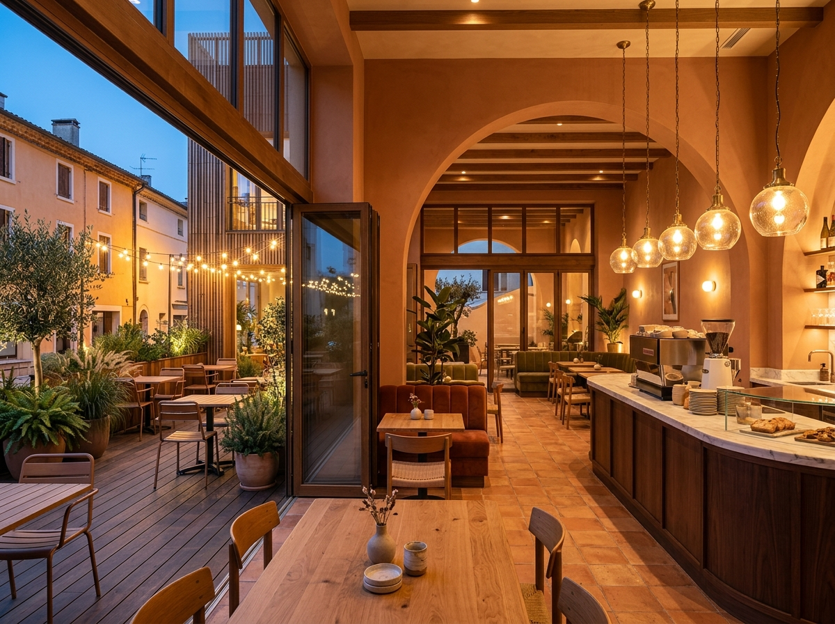 Modern cafe ve restoran