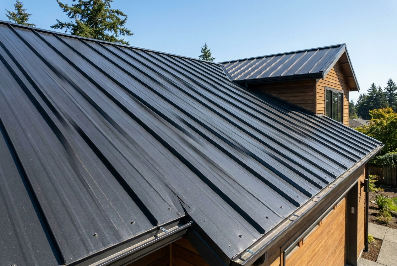 Standing-seam metal