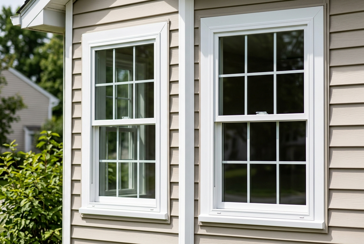 Double-hung windows