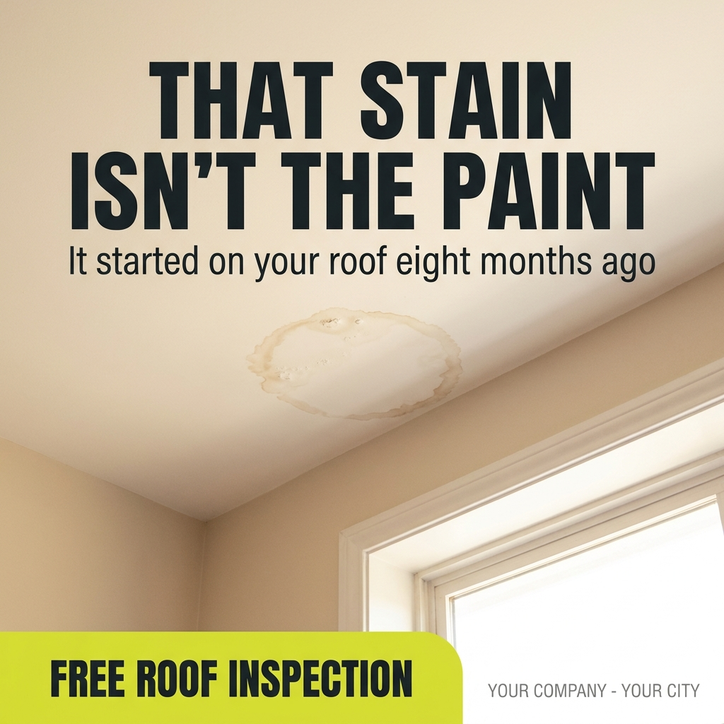 Sample roofing banner ad