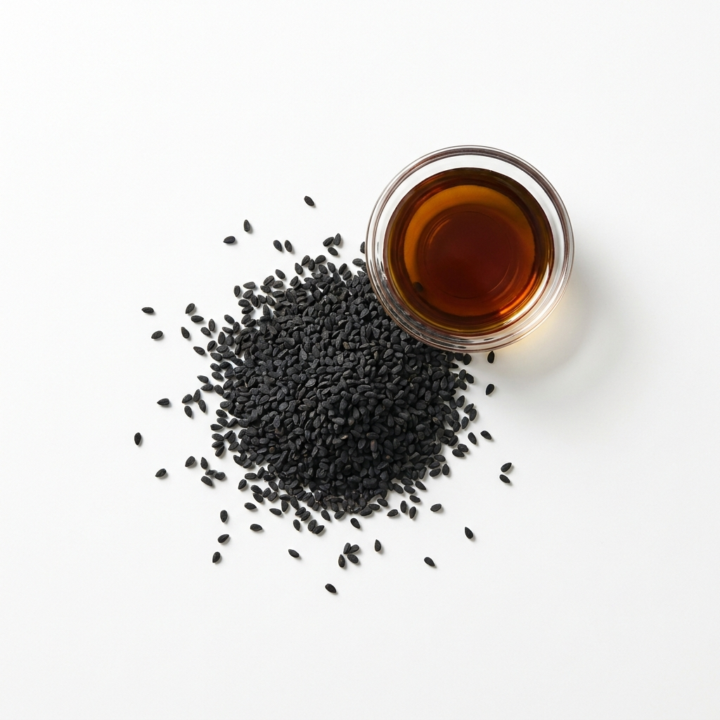 Black seed oil with nigella sativa seeds
