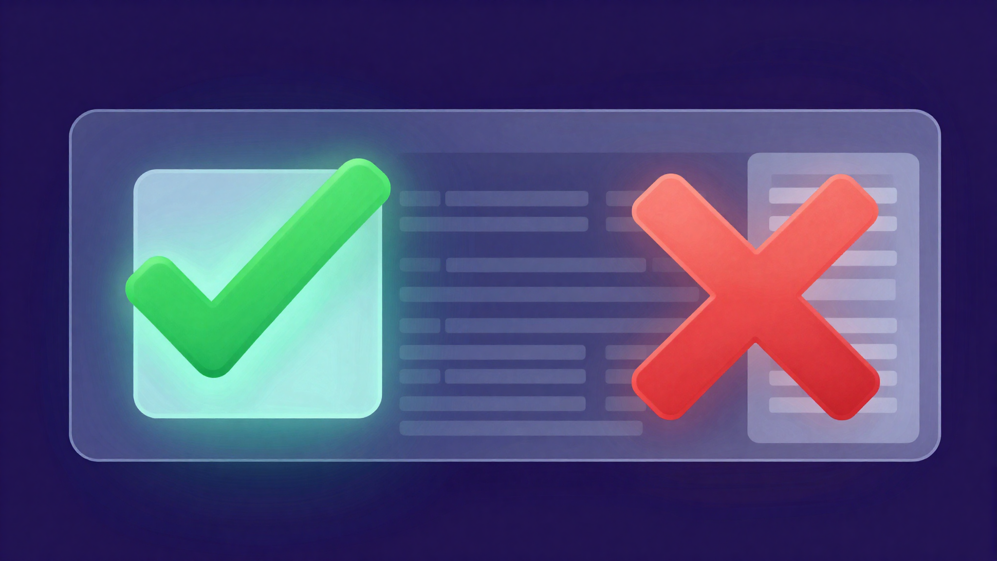 Split-screen concept showing a monetized green checkmark channel vs a demonetized red channel, YouTube Studio aesthetic