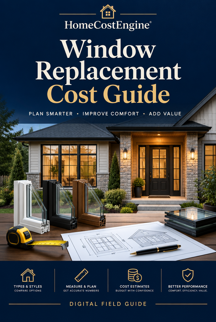 Window Replacement Cost Guide book cover