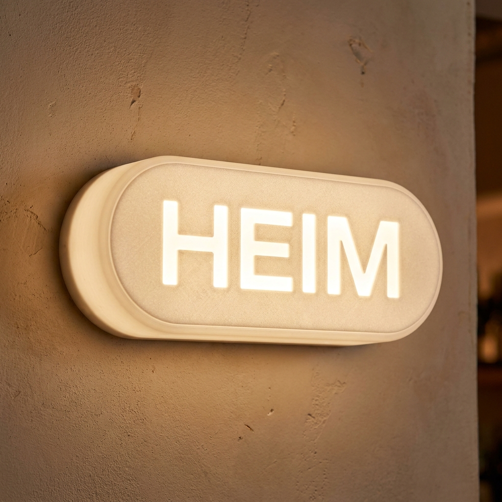 Beleuchtetes Logo Beispiel, Pill-Form