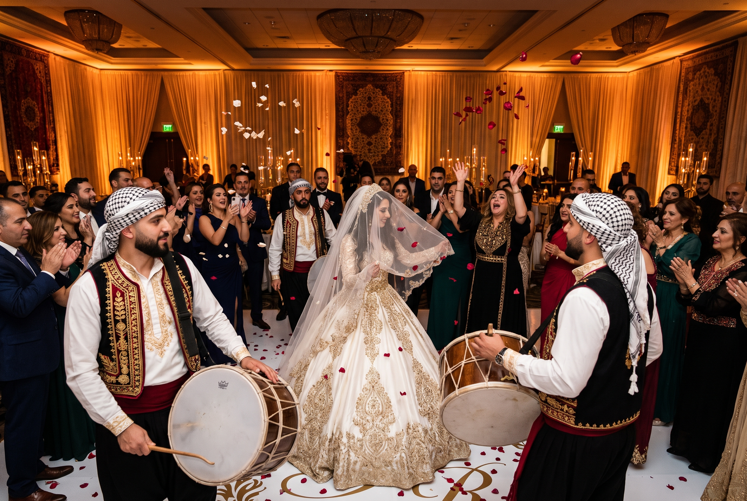 Authentic Arabic Zaffa bridal procession — Layaly Indiana
