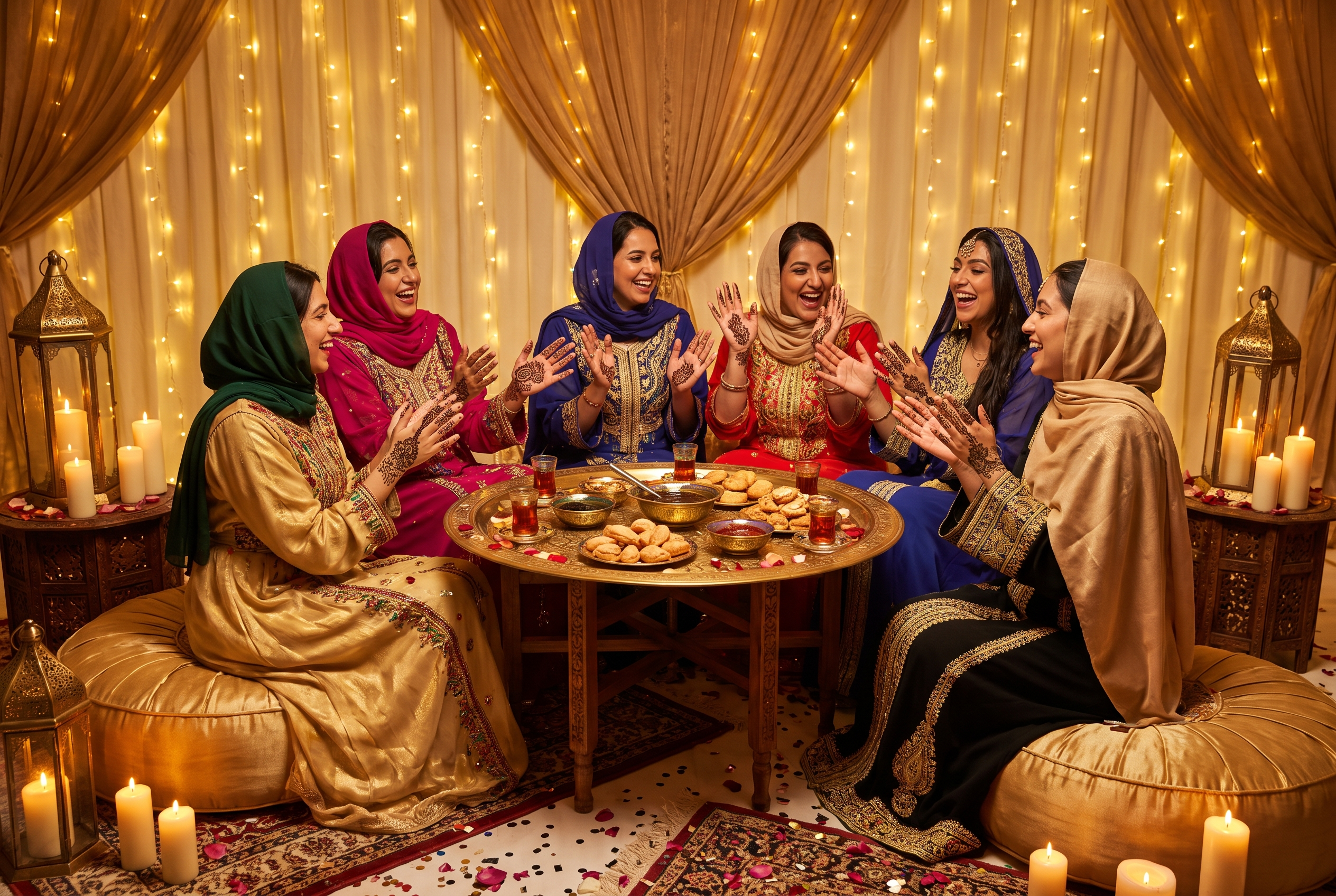 Luxury Arabic henna night celebration — Layaly Indiana