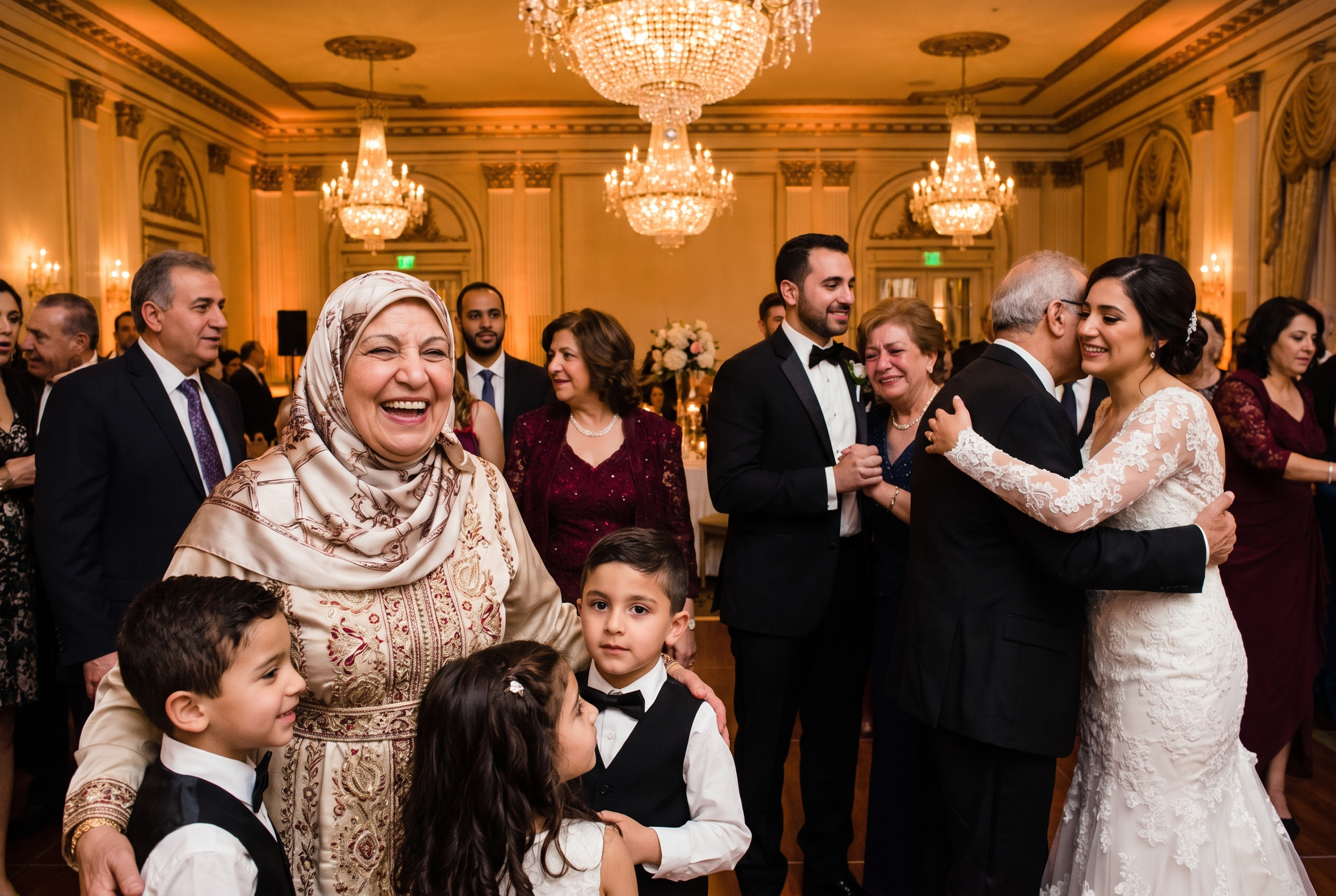 Joyful Arab-American family celebration — Layaly Indiana