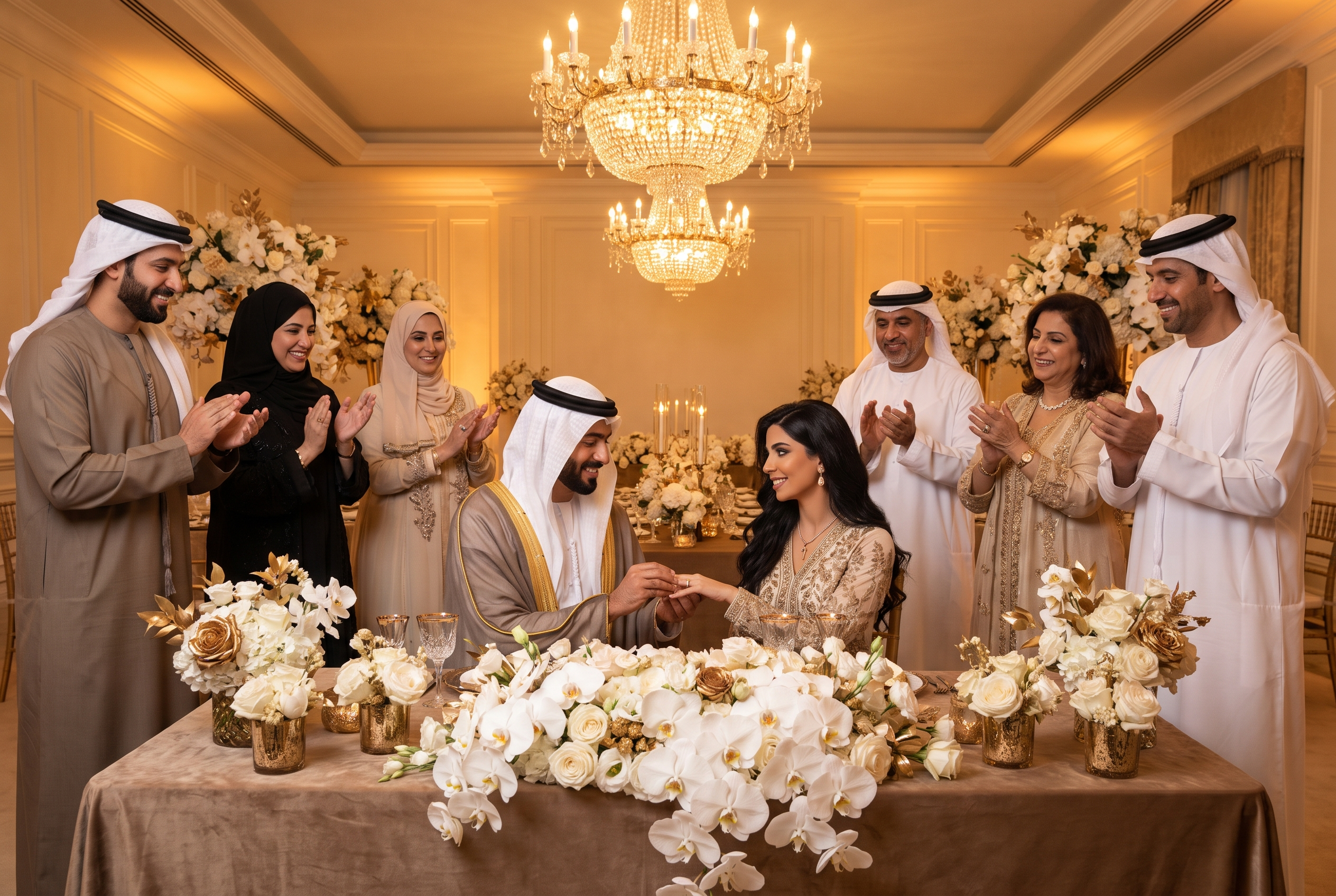 Elegant Arabic engagement party — Layaly Indiana DJ