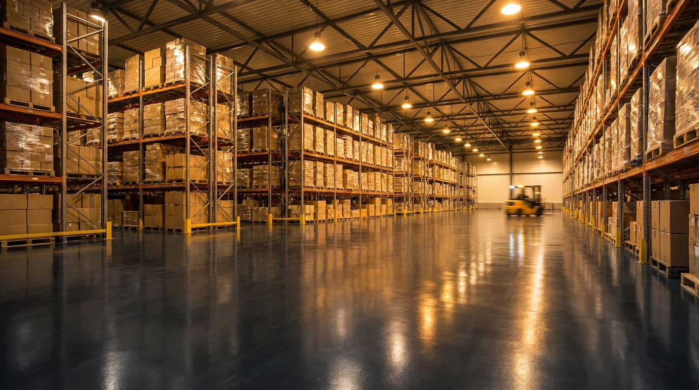 Warehouse & Distribution Center floor coating installation