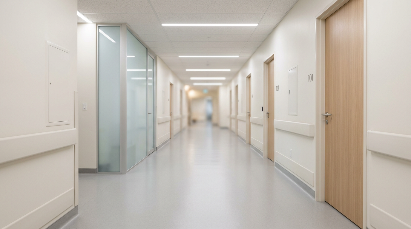Medical & Healthcare Facility floor coating installation