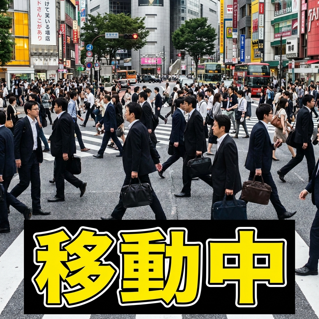 移動中