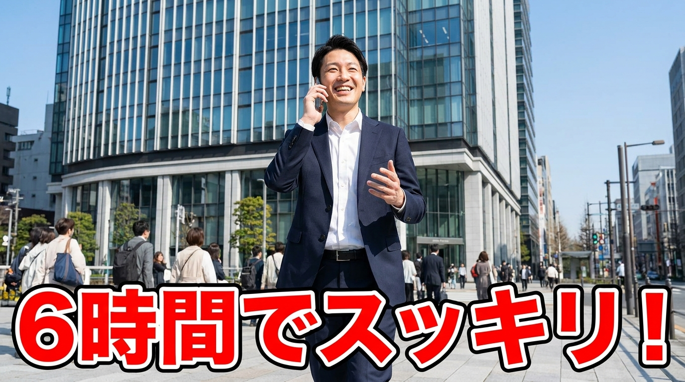 6時間でスッキリ