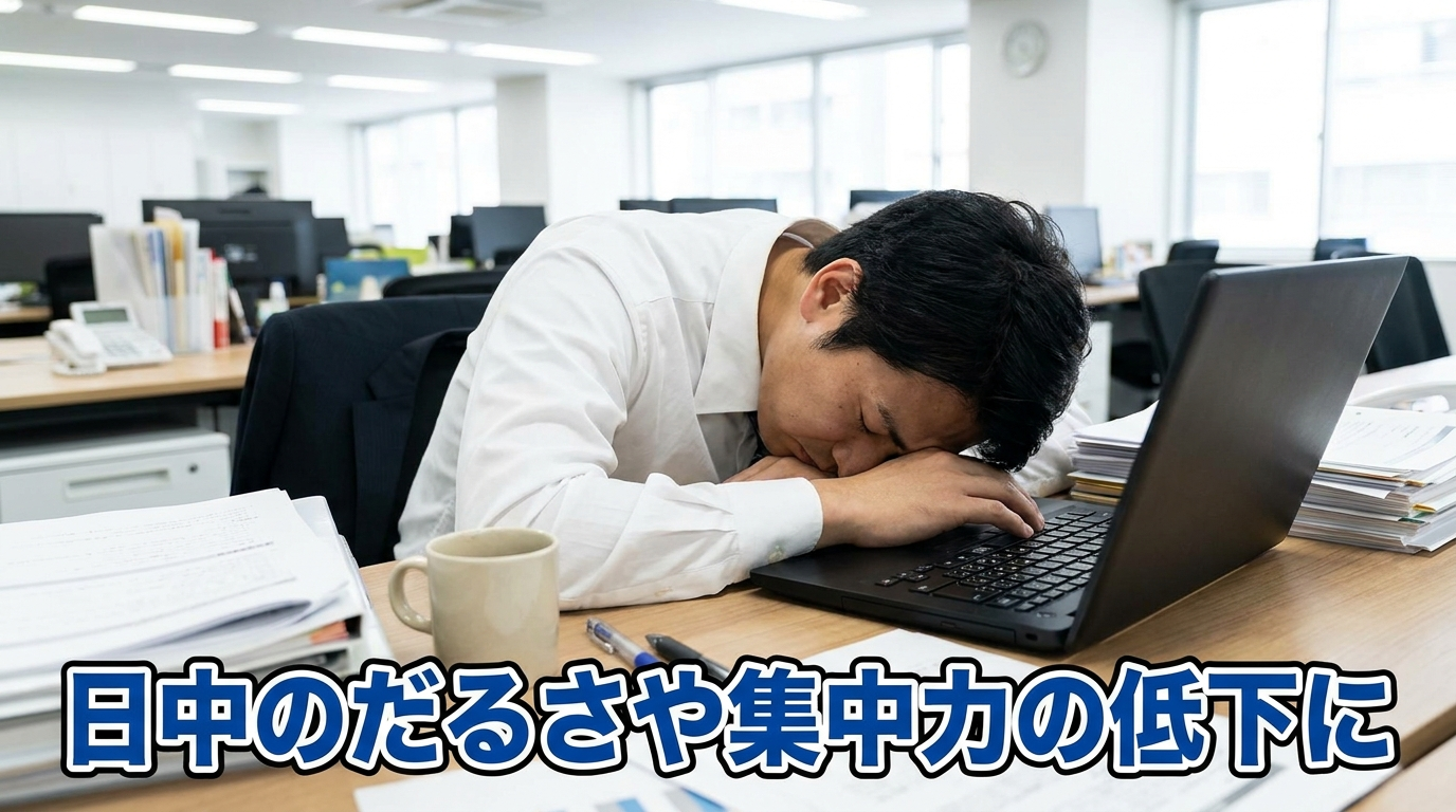 日中のだるさや集中力の低下に