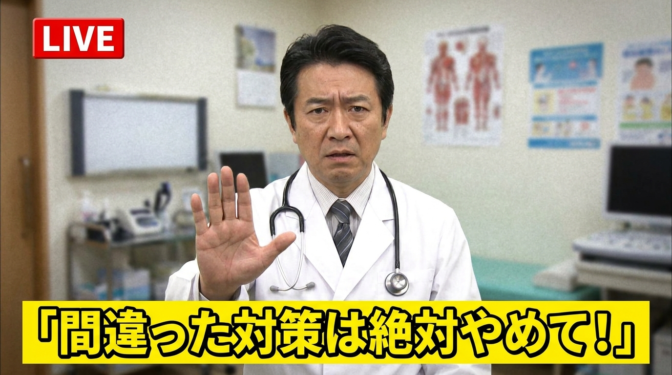 間違った対策は絶対やめて！