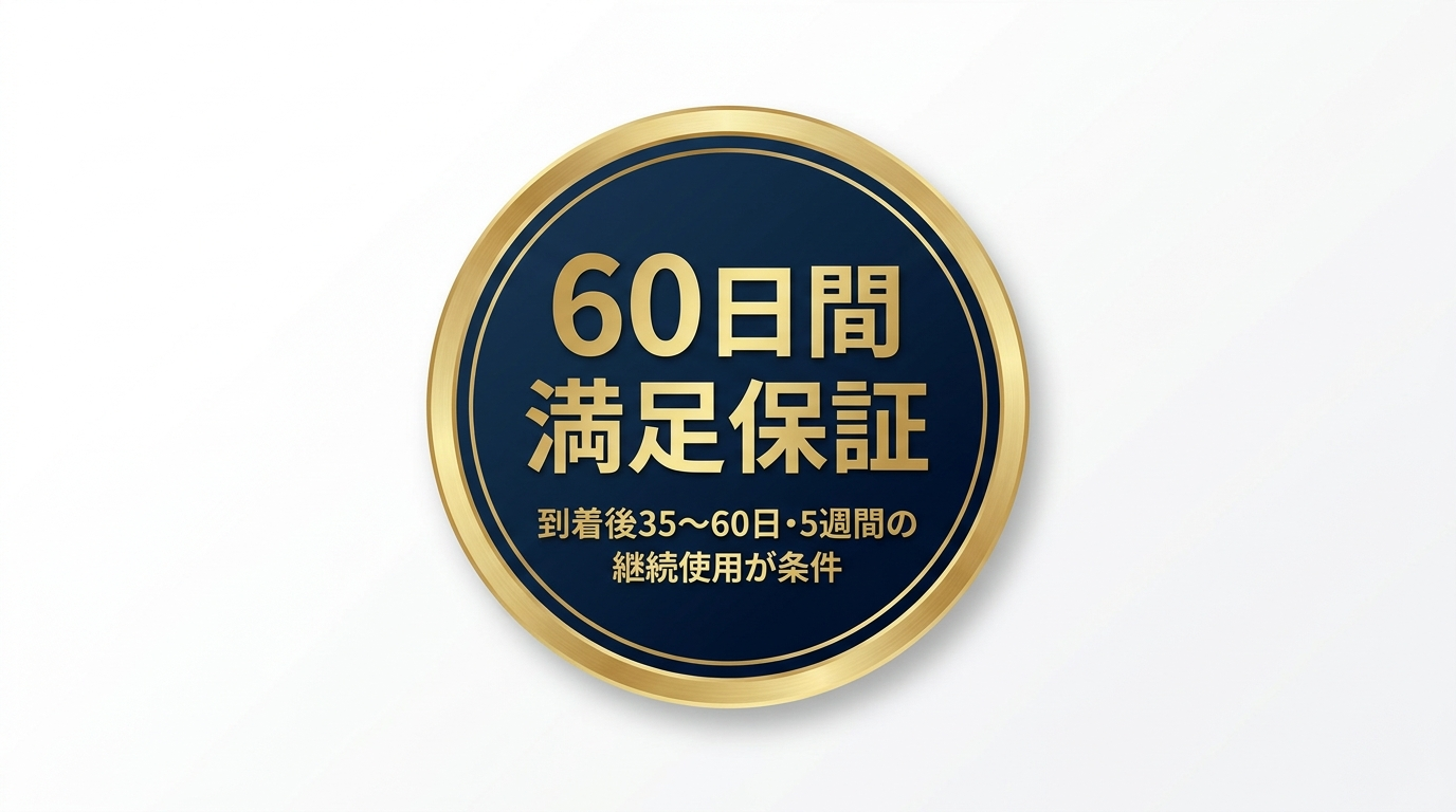 60日間 満足保証