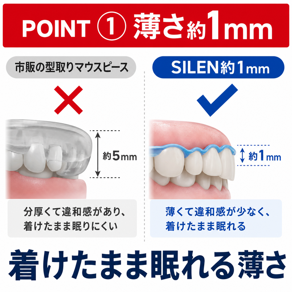POINT1 薄さ約1mm