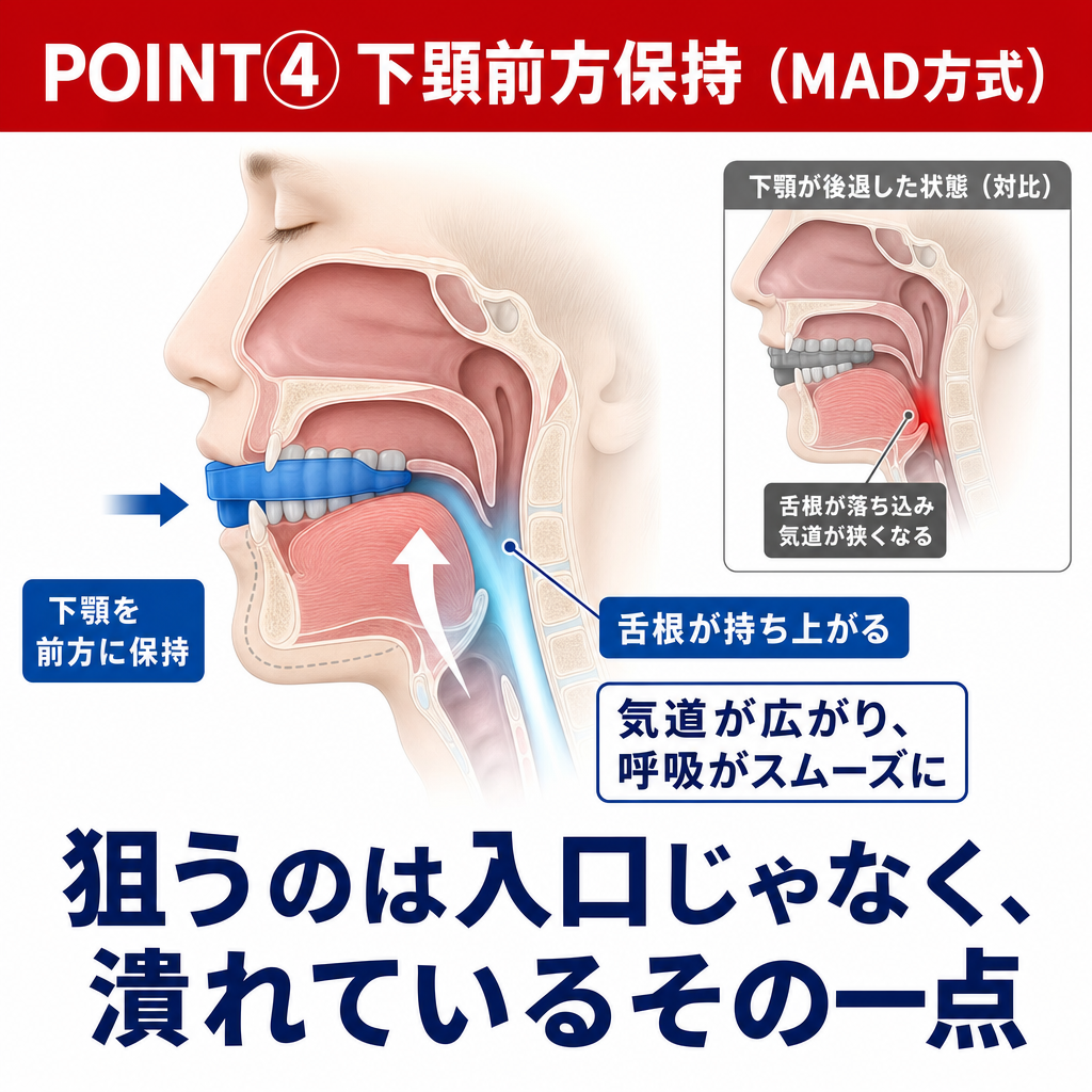 POINT4 下顎前方保持