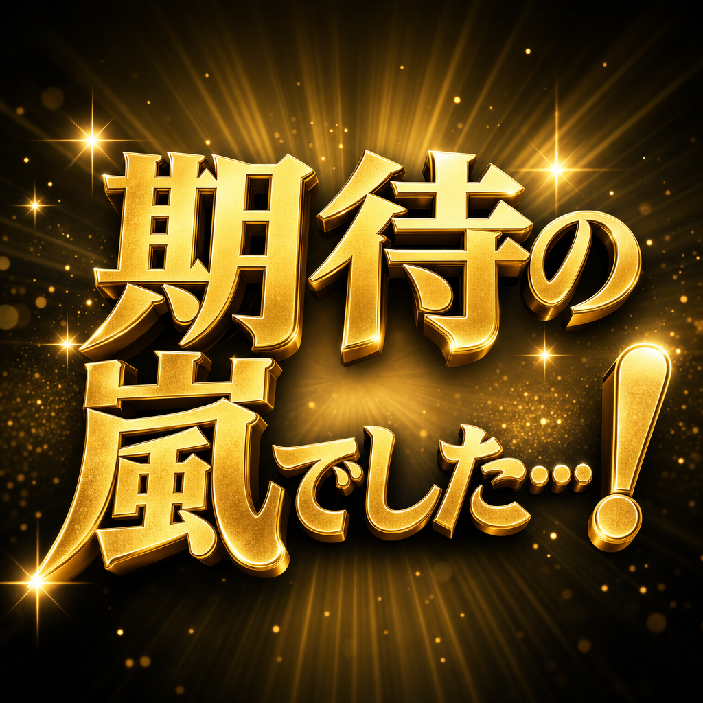 期待の嵐でした