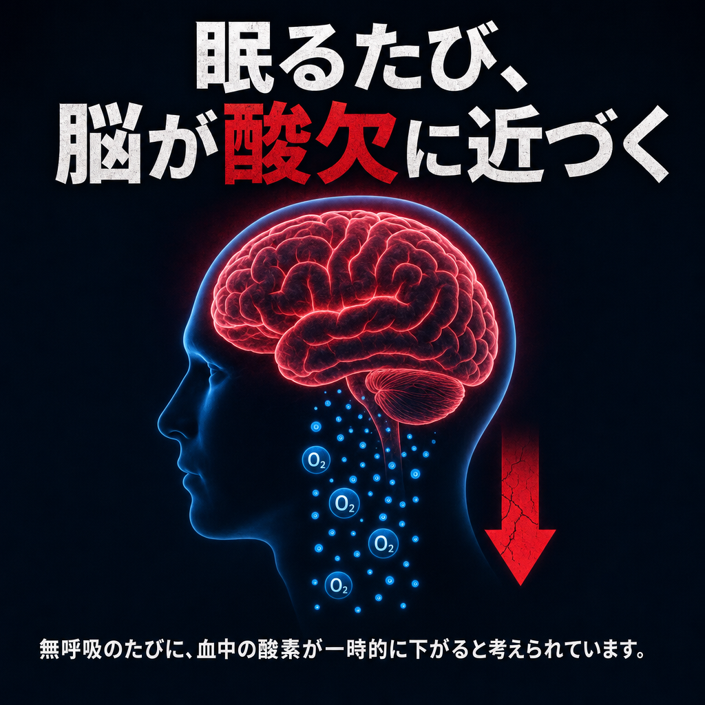 眠るたび脳が酸欠に近づく