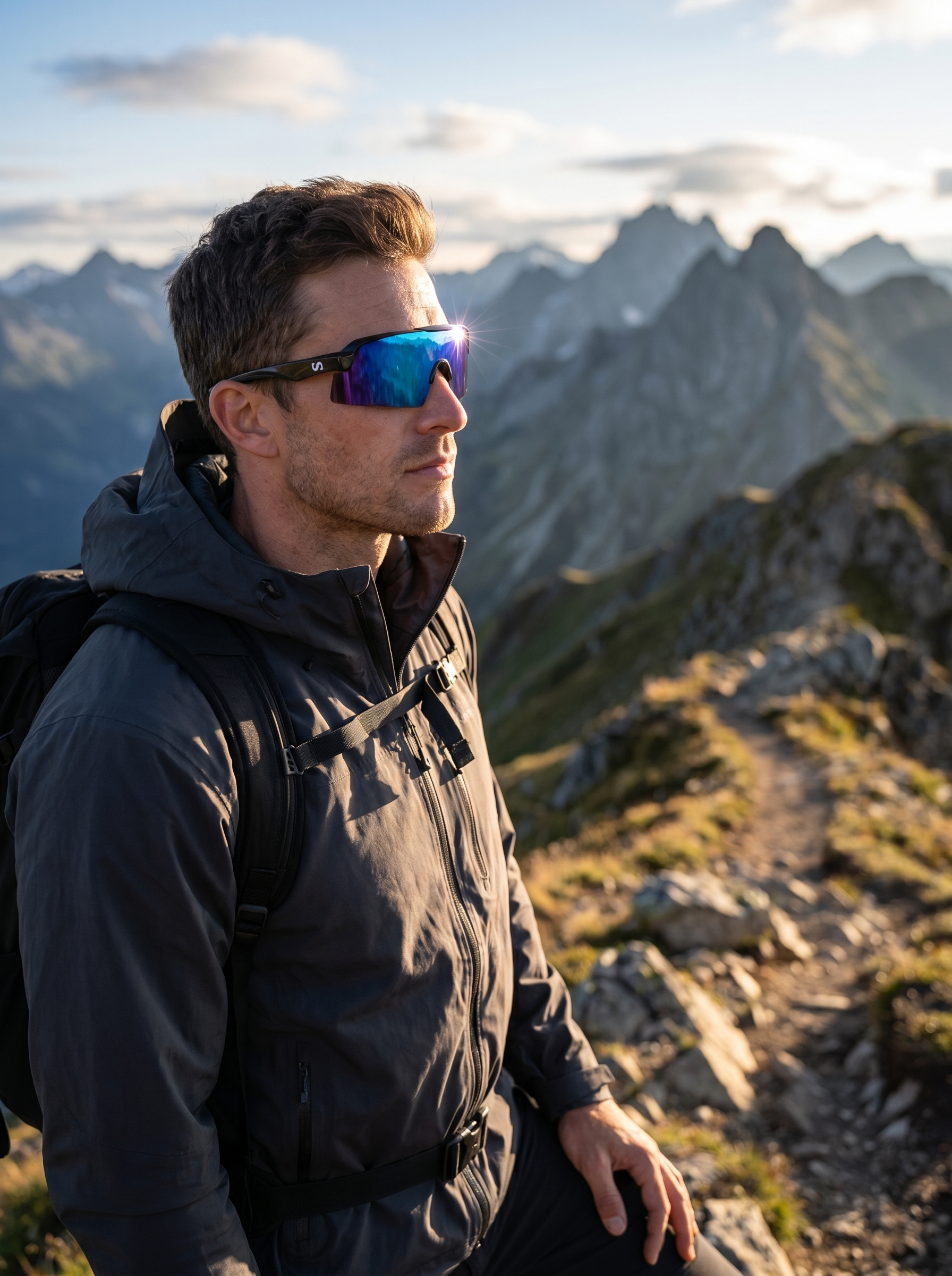 Sunneys worn on a mountain ridge