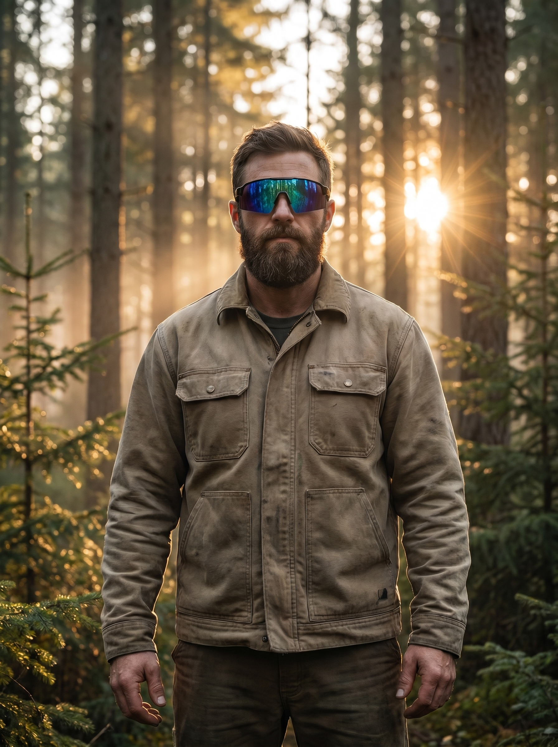 Forestry worker wearing Sunneys Rangers