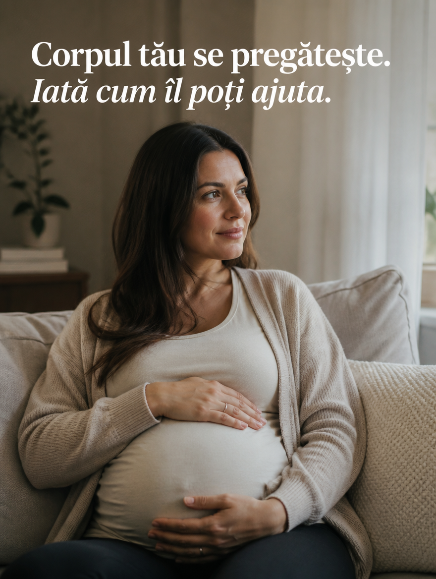 Femeie însărcinată, moment calm