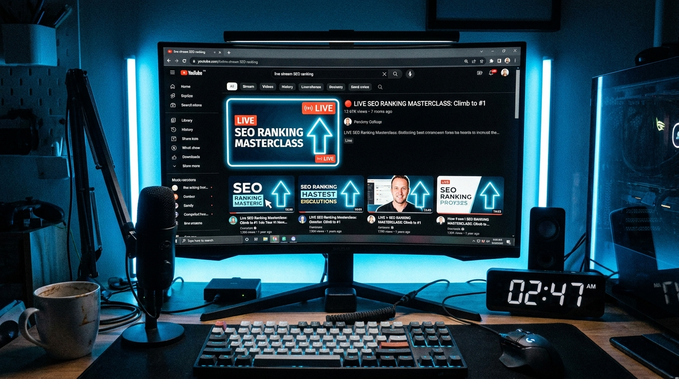 YouTube Live Stream SEO in 2025: How to Rank #1 for Your Keywords