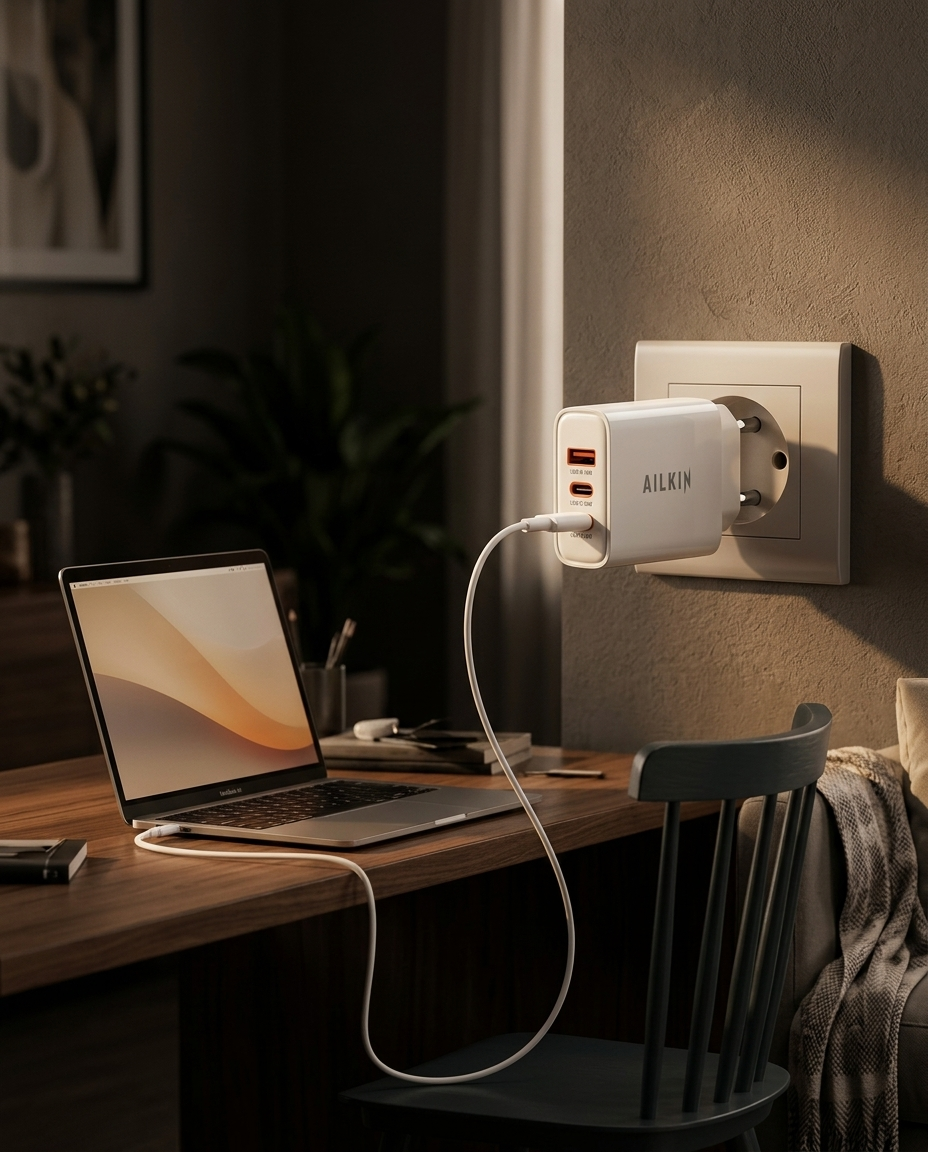 Charging a laptop at full speed