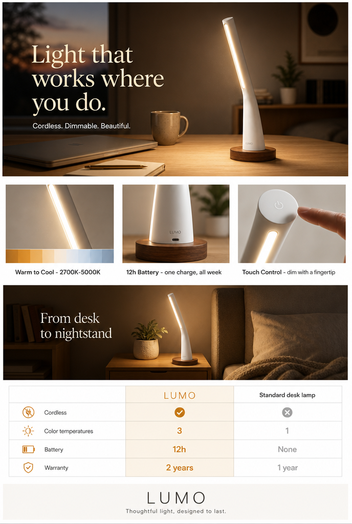 LUMO A+ Content mockup