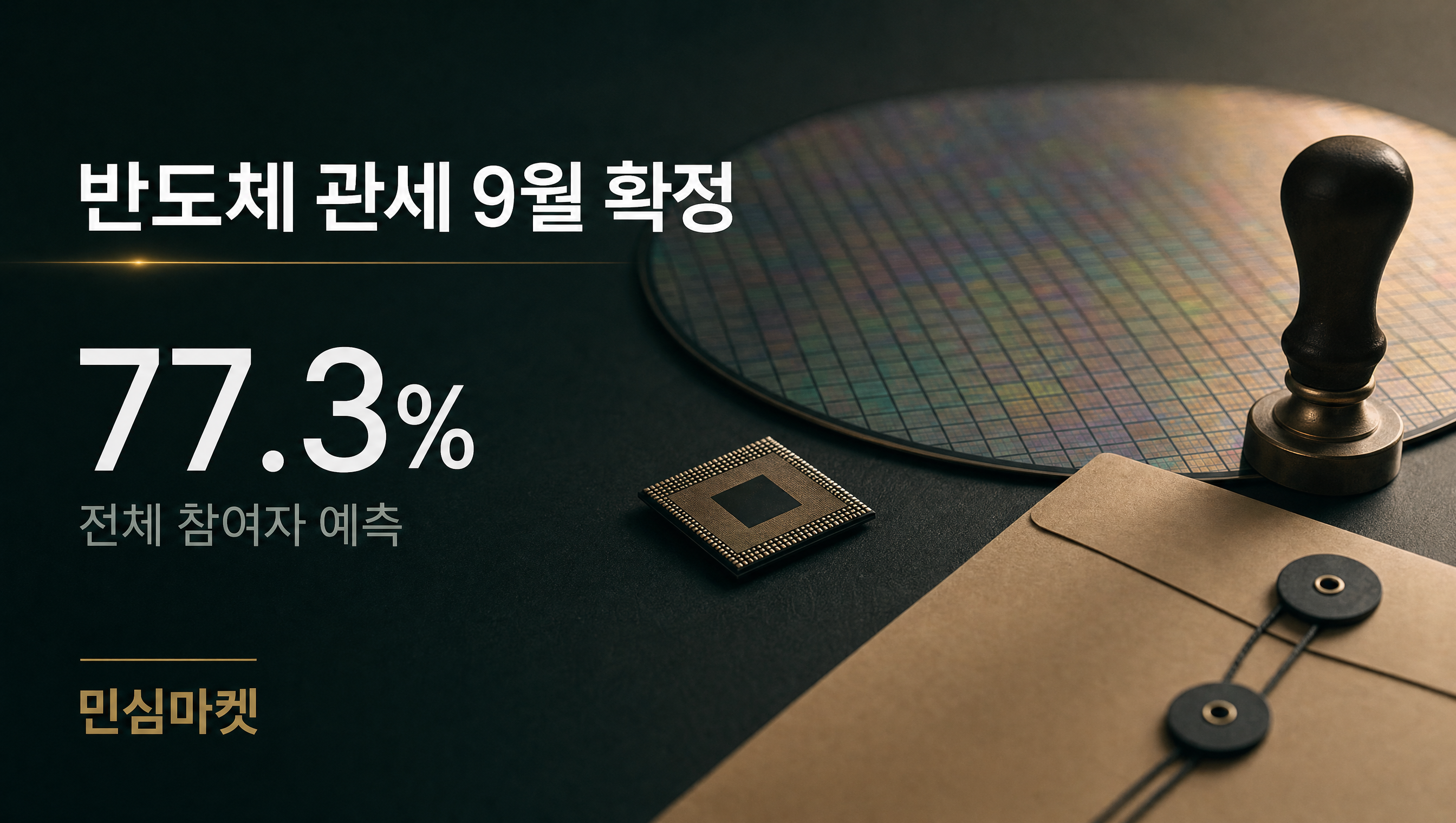 트럼프 반도체 관세 예측 예 77.3%