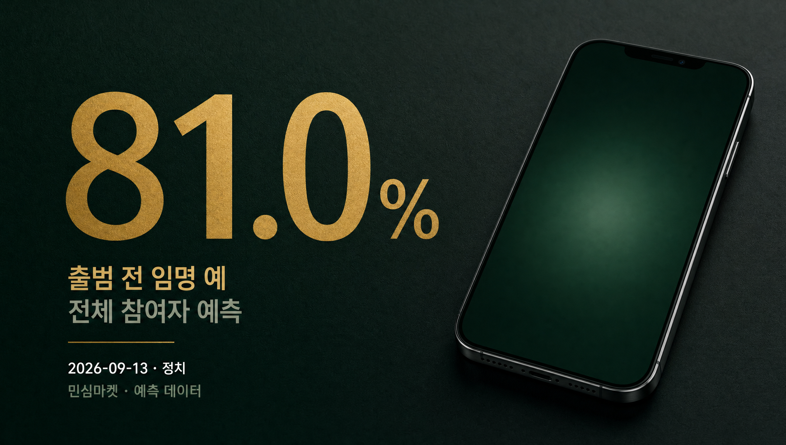 초대 검찰총장 임명 전체 참여자 예측 예 81.0%