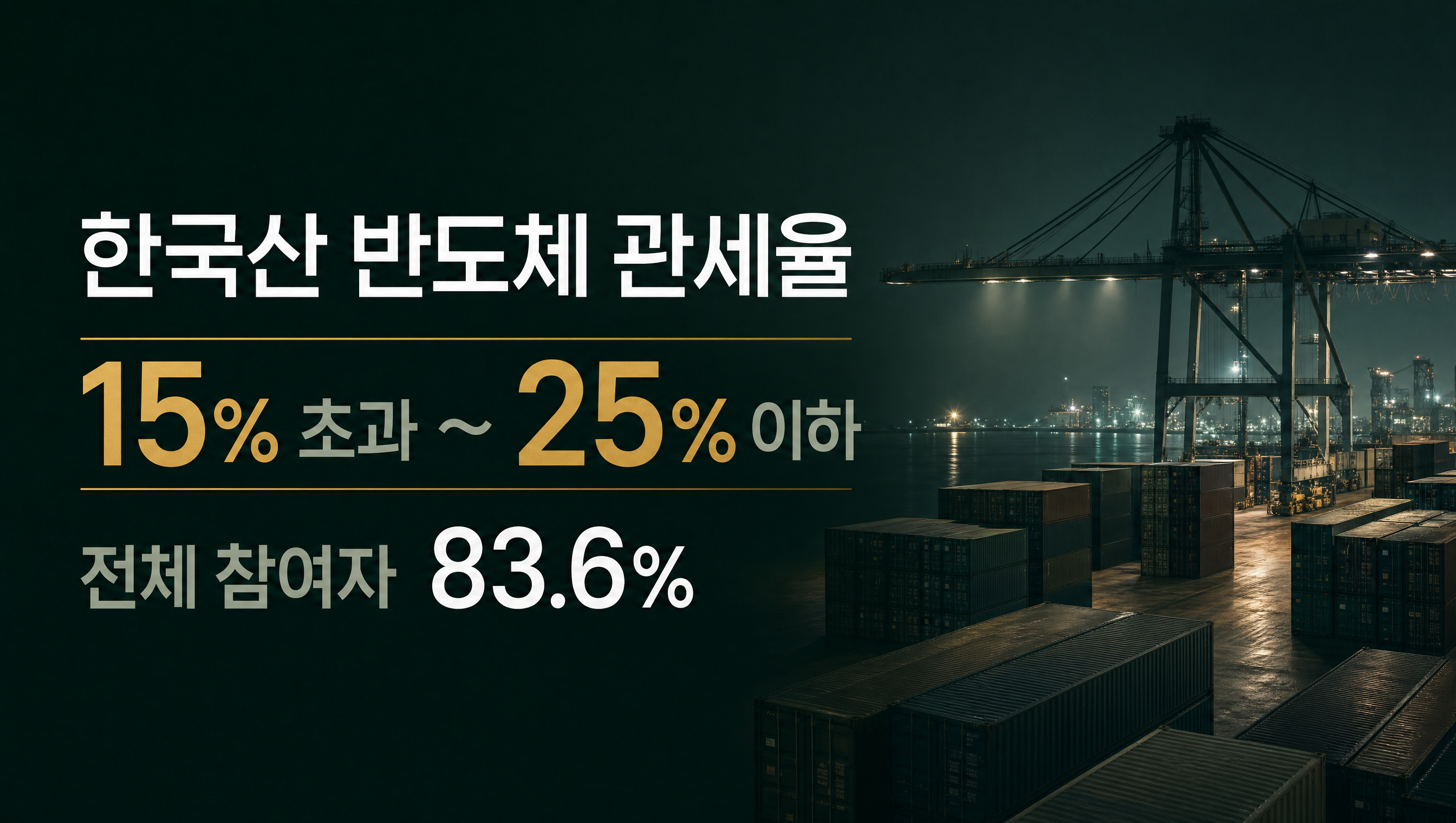 한국산 반도체 최종 관세율 훅 썸네일