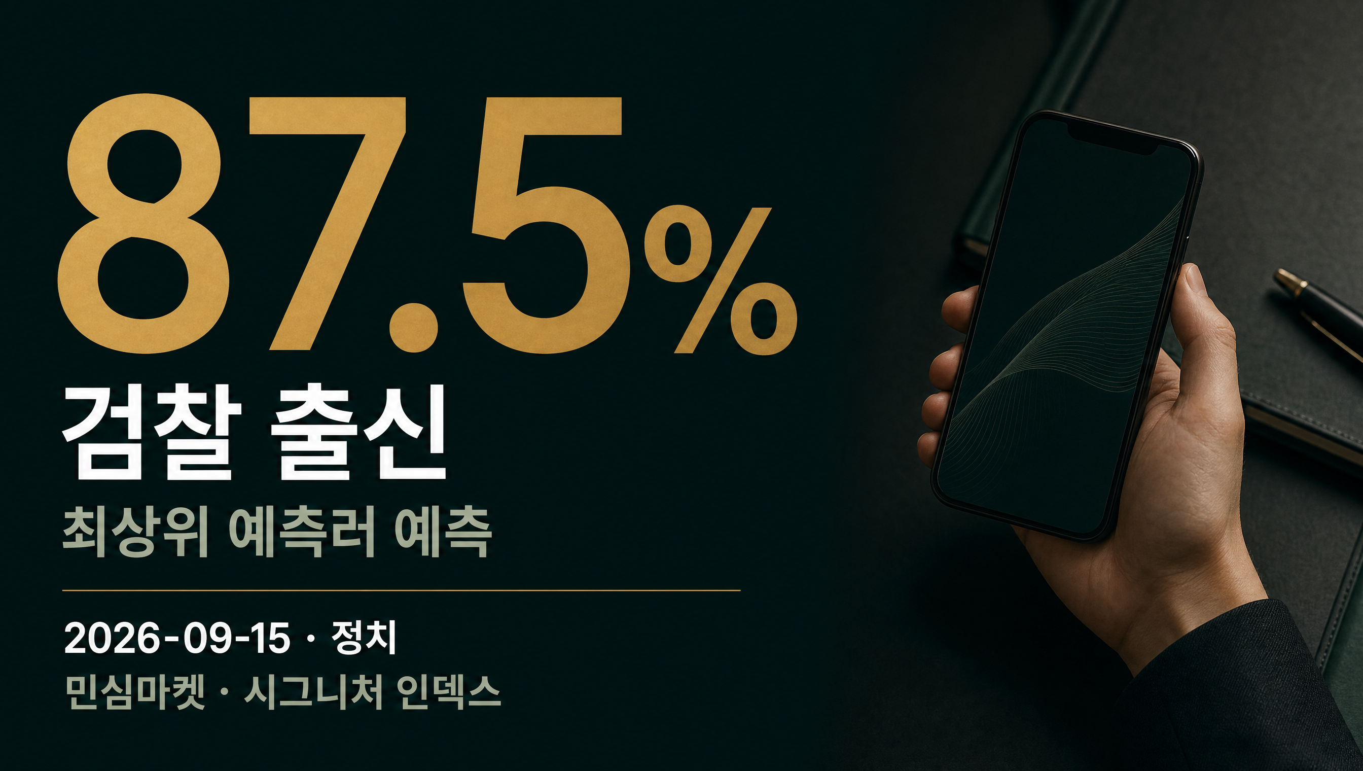 초대 중수청장의 출신 현황 예측률 카드